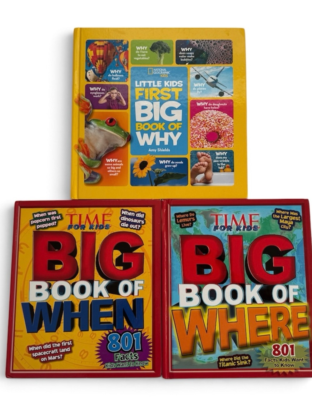 Kids Book Bundle: National Geographic & TIME for Kids Why When Where